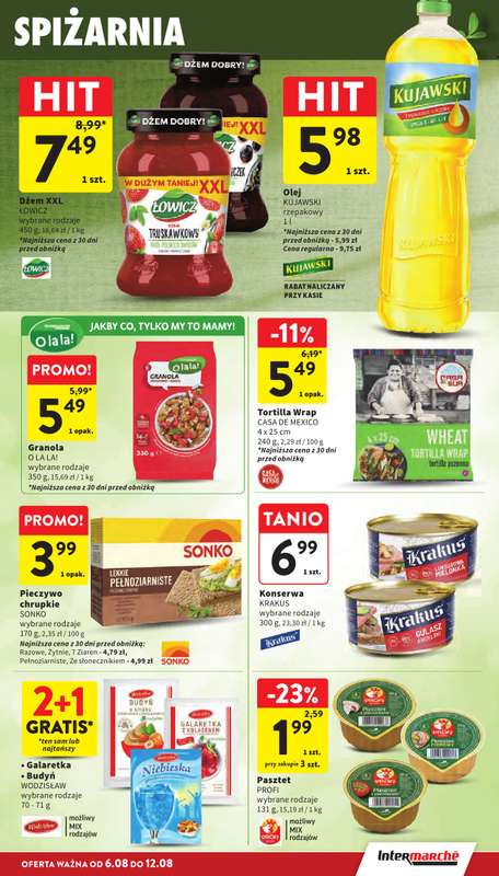 Intermarche - gazetka promocyjna Gazetka od czwartku 06.08 do środy 12.08 - strona 29