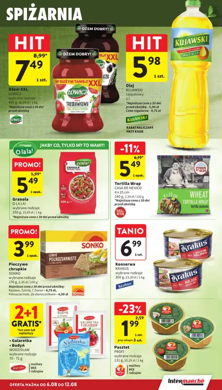 Intermarche - gazetka promocyjna Gazetka od czwartku 06.08 do środy 12.08 - strona 29