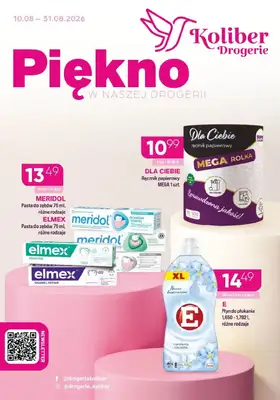 Drogerie Koliber - gazetka promocyjna Gazetka od poniedziałku 10.08 do poniedziałku 31.08
