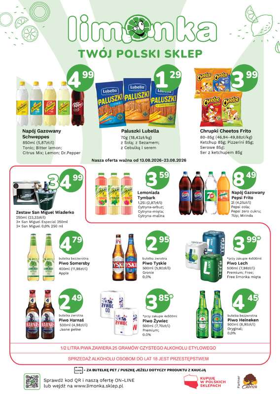 Limonka - gazetka promocyjna Plakaty promocyjne od czwartku 13.08 do niedzieli 23.08 - strona 2
