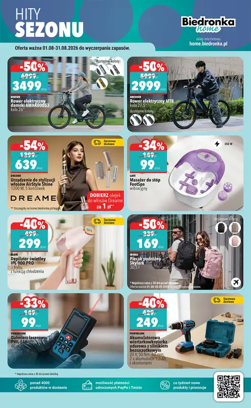 Biedronka - gazetka promocyjna Hity i inspiracje, od 03.08 od poniedziałku 03.08 do środy 19.08 - strona 45