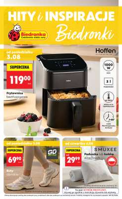 Biedronka - gazetka promocyjna Hity i inspiracje, od 03.08 od poniedziałku 03.08 do środy 19.08