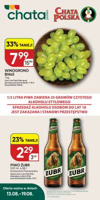Chata Polska - gazetka promocyjna Oferta tygodnia 13.08-19.08  do środy 19.08