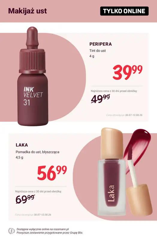 Rossmann - gazetka promocyjna Promocje TYLKO ONLINE od wtorku 04.08 do środy 12.08 - strona 3