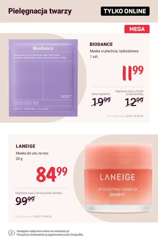 Rossmann - gazetka promocyjna Promocje TYLKO ONLINE od wtorku 04.08 do środy 12.08 - strona 4