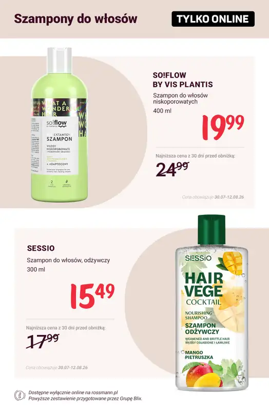 Rossmann - gazetka promocyjna Promocje TYLKO ONLINE od wtorku 04.08 do środy 12.08 - strona 8