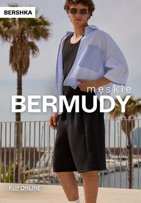 Bershka - gazetka promocyjna Bermudy męskie od 79,90 PLN od wtorku 04.08 