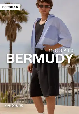 Bershka - gazetka promocyjna Bermudy męskie od 79,90 PLN od wtorku 04.08 