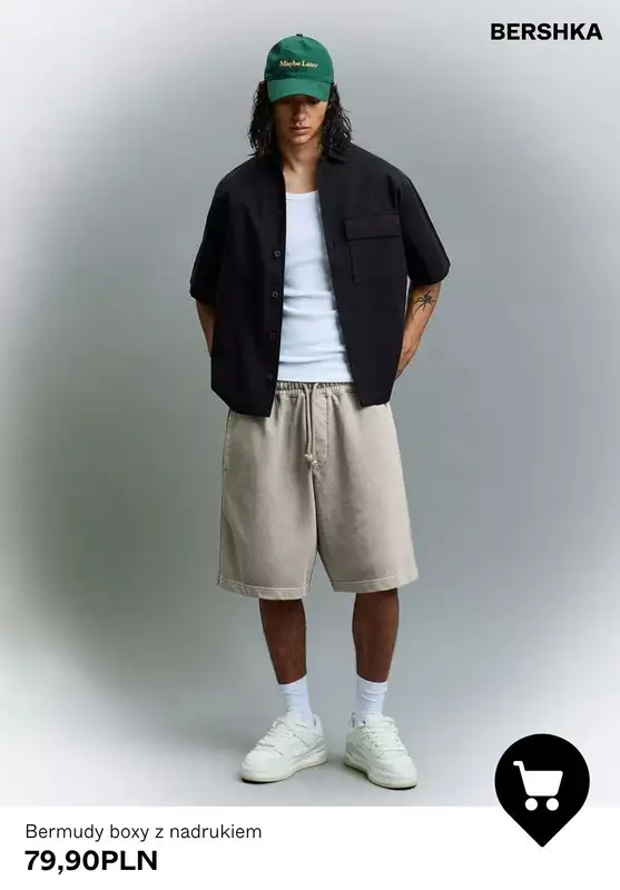 Bershka - gazetka promocyjna Bermudy męskie od 79,90 PLN od wtorku 04.08  - strona 5