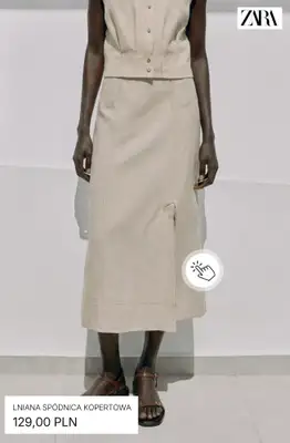 Zara - gazetka promocyjna Spódnice midi od wtorku 04.08  - strona 2