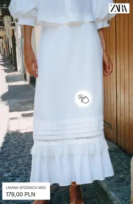 Zara - gazetka promocyjna Spódnice midi od wtorku 04.08  - strona 6