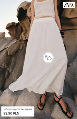 Zara - gazetka promocyjna Spódnice midi od wtorku 04.08  - strona 5