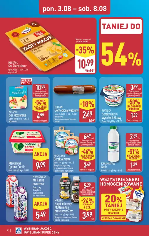 Aldi - gazetka promocyjna Pełny katalog! od poniedziałku 03.08 do soboty 08.08 - strona 12