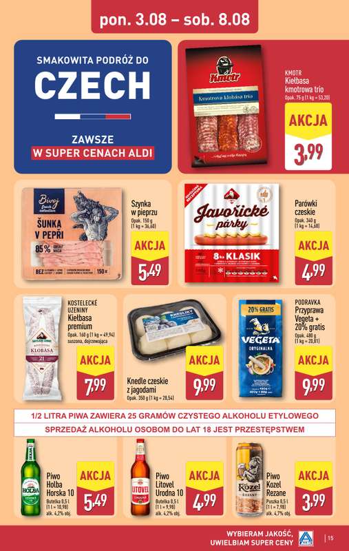Aldi - gazetka promocyjna Pełny katalog! od poniedziałku 03.08 do soboty 08.08 - strona 15