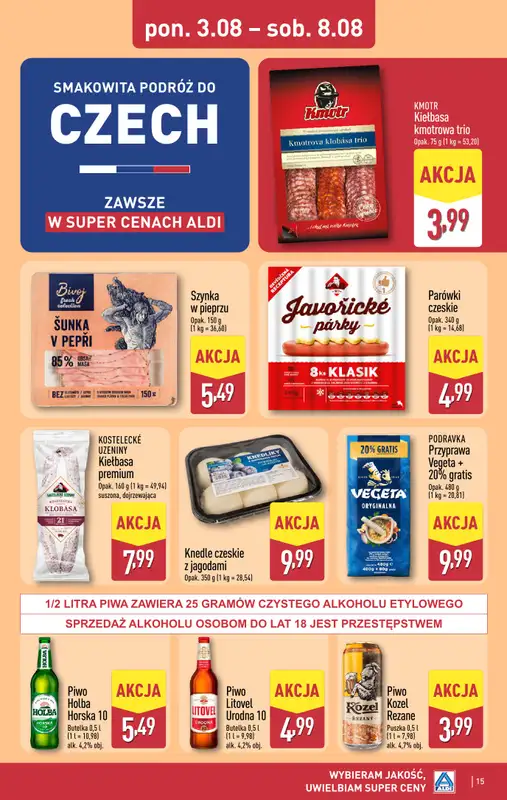 Aldi - gazetka promocyjna Pełny katalog! od poniedziałku 03.08 do soboty 08.08 - strona 15