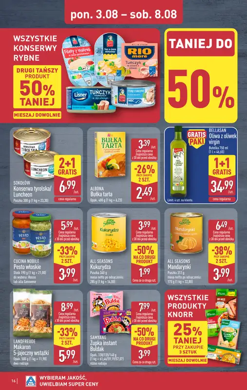 Aldi - gazetka promocyjna Pełny katalog! od poniedziałku 03.08 do soboty 08.08 - strona 16