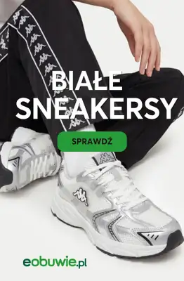eobuwie.pl - gazetka promocyjna Białe sneakersy od wtorku 04.08 do czwartku 13.08