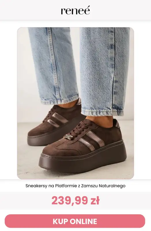 Renee - gazetka promocyjna Brązowe sneakersy od wtorku 04.08 do wtorku 11.08 - strona 10