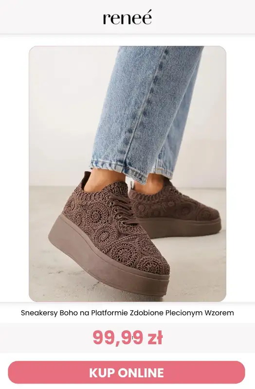 Renee - gazetka promocyjna Brązowe sneakersy od wtorku 04.08 do wtorku 11.08 - strona 11
