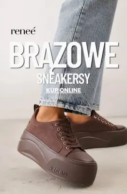 Renee - gazetka promocyjna Brązowe sneakersy od wtorku 04.08 do wtorku 11.08