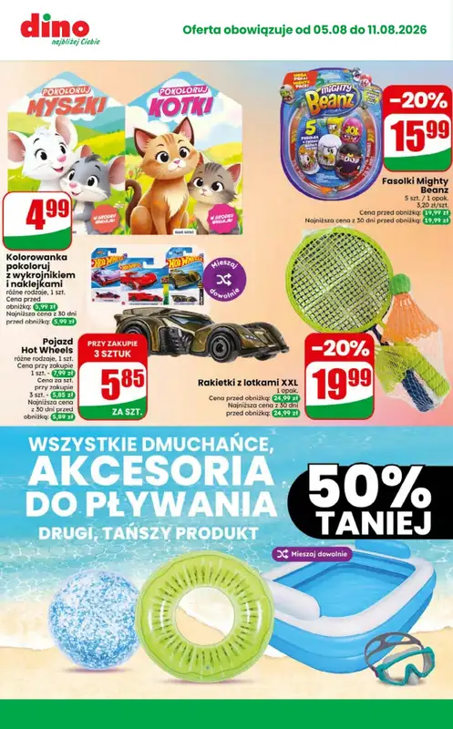 Dino - gazetka promocyjna MEGA promocje! od środy 05.08 do wtorku 11.08 - strona 5