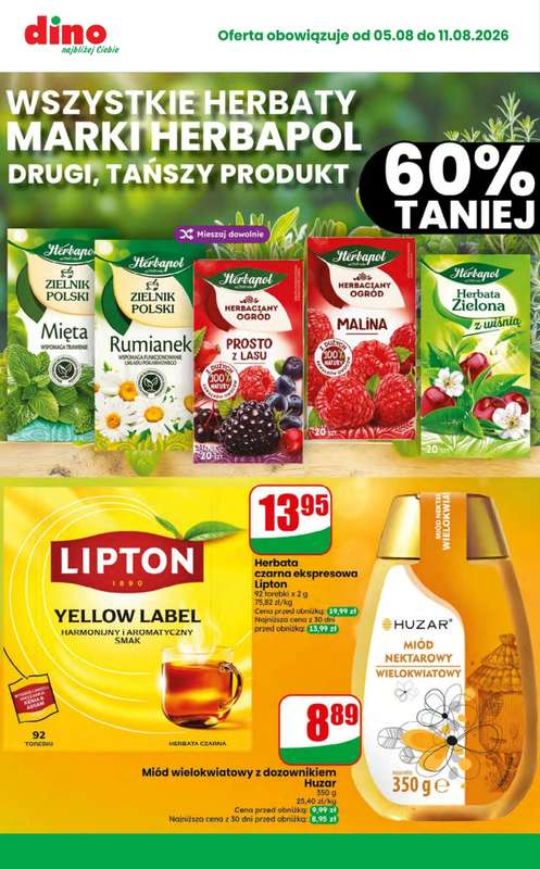 Dino - gazetka promocyjna MEGA promocje! od środy 05.08 do wtorku 11.08 - strona 8