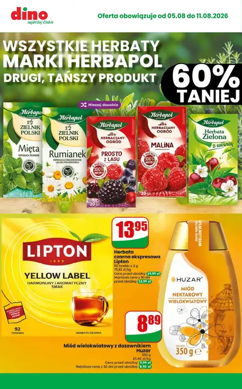 Dino - gazetka promocyjna MEGA promocje! od środy 05.08 do wtorku 11.08 - strona 8