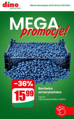 Dino - gazetka promocyjna MEGA promocje! od środy 05.08 do wtorku 11.08