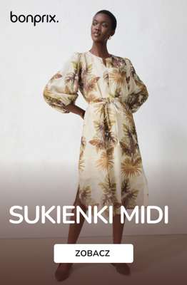 bonprix - gazetka promocyjna Sukienki midi od wtorku 04.08 