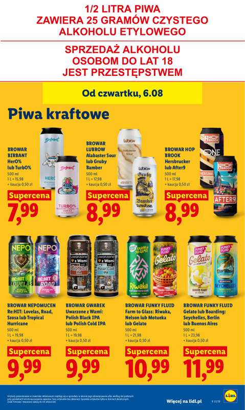 Lidl - gazetka promocyjna Oferta od czwartku od czwartku 06.08 do soboty 08.08 - strona 75