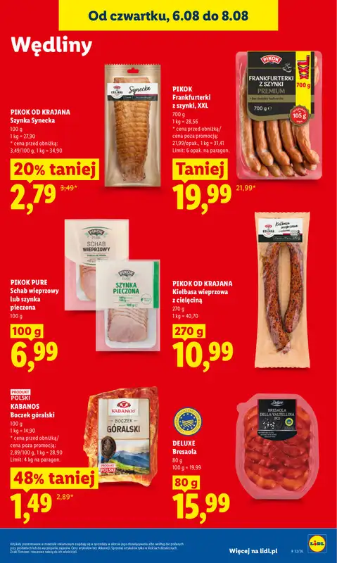 Lidl - gazetka promocyjna Oferta od czwartku od czwartku 06.08 do soboty 08.08 - strona 63