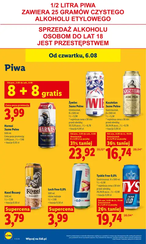 Lidl - gazetka promocyjna Oferta od czwartku od czwartku 06.08 do soboty 08.08 - strona 72