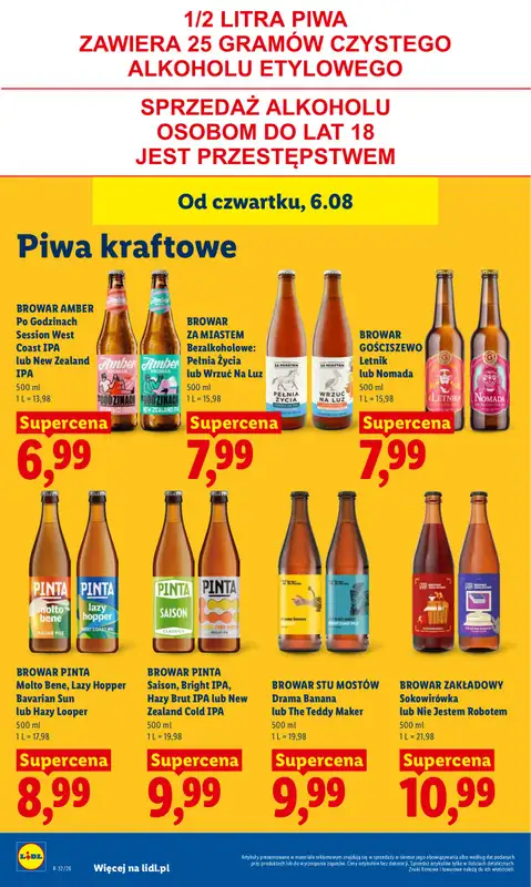 Lidl - gazetka promocyjna Oferta od czwartku od czwartku 06.08 do soboty 08.08 - strona 74
