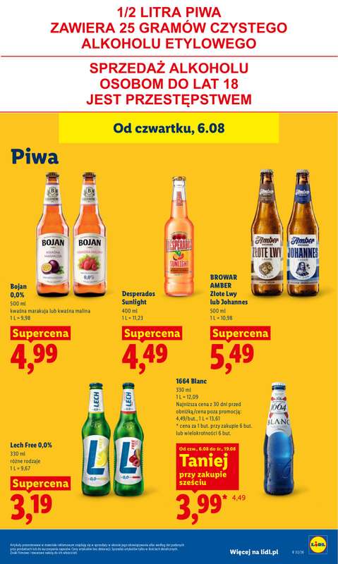 Lidl - gazetka promocyjna Oferta od czwartku od czwartku 06.08 do soboty 08.08 - strona 73