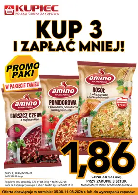 Kupiec - gazetka promocyjna Promopaki od środy 05.08 do wtorku 11.08 - strona 2