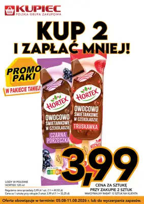 Kupiec - gazetka promocyjna Promopaki od środy 05.08 do wtorku 11.08 - strona 5