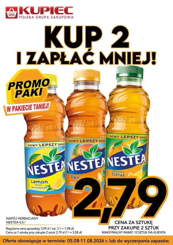 Kupiec - gazetka promocyjna Promopaki od środy 05.08 do wtorku 11.08 - strona 9