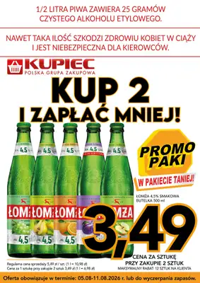 Kupiec - gazetka promocyjna Promopaki od środy 05.08 do wtorku 11.08 - strona 6