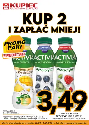 Kupiec - gazetka promocyjna Promopaki od środy 05.08 do wtorku 11.08 - strona 4