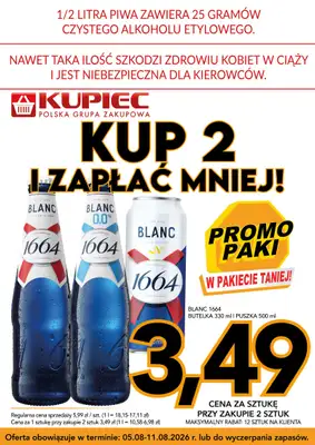 Kupiec - gazetka promocyjna Promopaki od środy 05.08 do wtorku 11.08 - strona 3