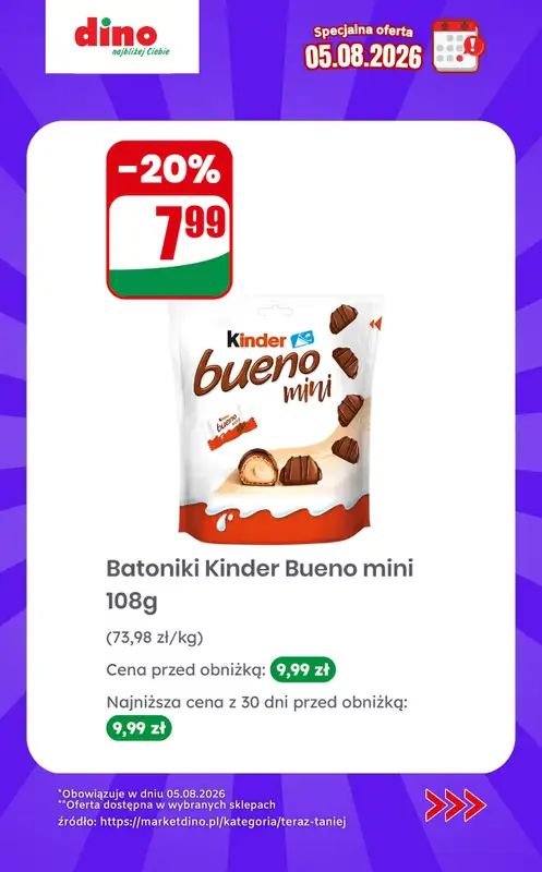 Dino - gazetka promocyjna Specjalna oferta na 05.08.2026 - promocje spoza gazetki od środy 05.08 do środy 05.08 - strona 6