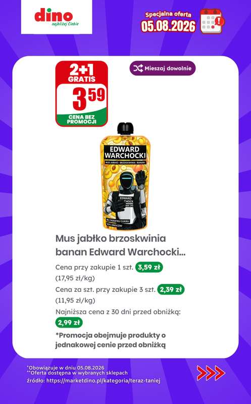 Dino - gazetka promocyjna Specjalna oferta na 05.08.2026 - promocje spoza gazetki od środy 05.08 do środy 05.08 - strona 5