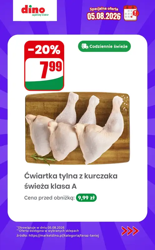 Dino - gazetka promocyjna Specjalna oferta na 05.08.2026 - promocje spoza gazetki od środy 05.08 do środy 05.08 - strona 3