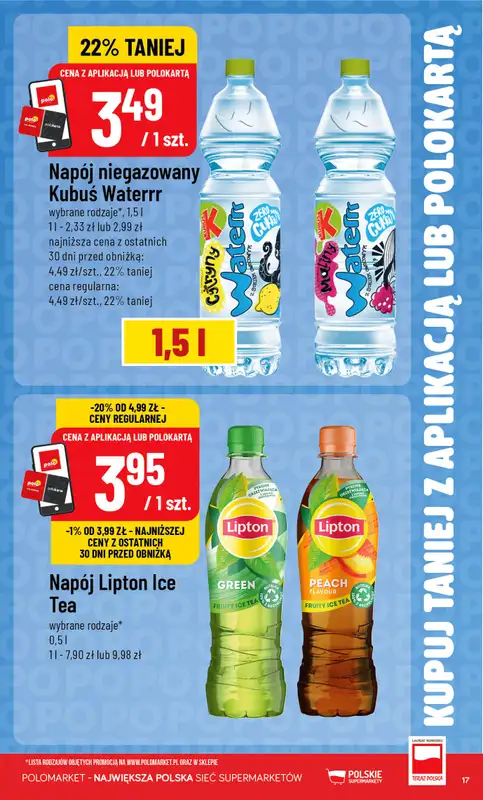 POLOmarket - gazetka promocyjna Kupuj taniej z aplikacją lub polokartą od środy 05.08 do wtorku 11.08 - strona 17