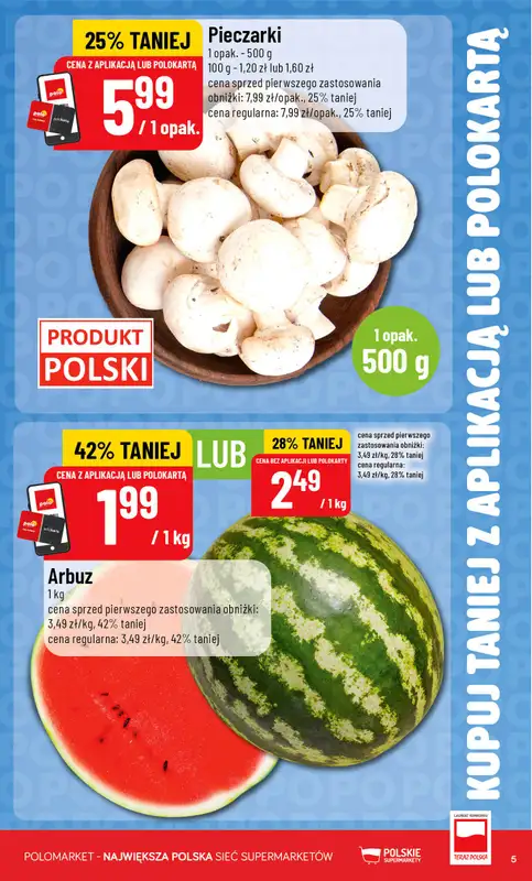 POLOmarket - gazetka promocyjna Kupuj taniej z aplikacją lub polokartą od środy 05.08 do wtorku 11.08 - strona 5