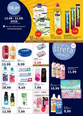 Blue Stop - gazetka promocyjna Gazetka od czwartku 13.08 do poniedziałku 31.08