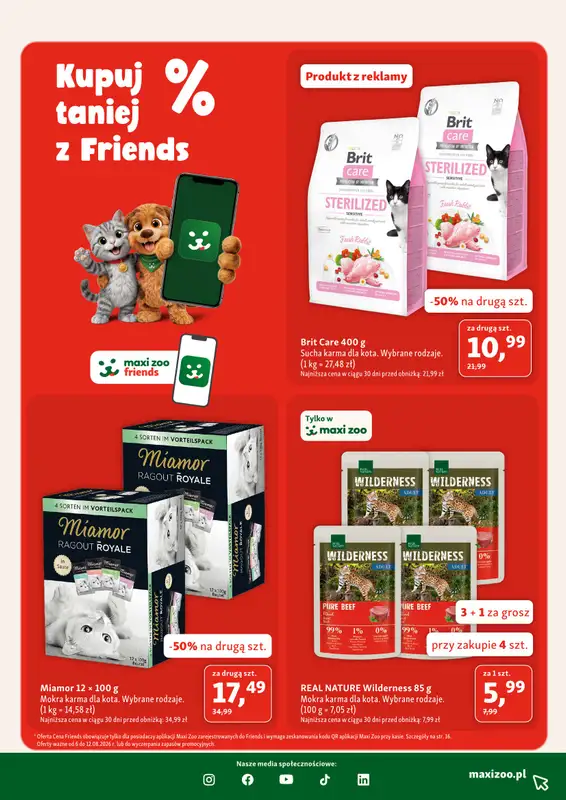 MAXI ZOO - gazetka promocyjna Gazetka  do środy 12.08 - strona 7