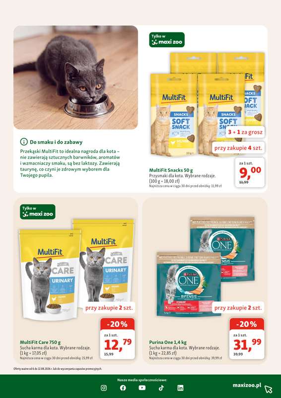 MAXI ZOO - gazetka promocyjna Gazetka  do środy 12.08 - strona 11