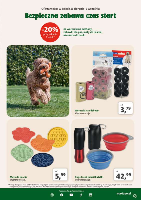 MAXI ZOO - gazetka promocyjna Gazetka  do środy 12.08 - strona 3