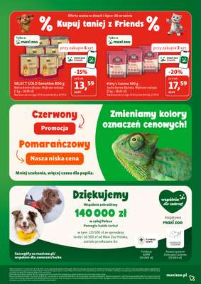 MAXI ZOO - gazetka promocyjna Gazetka  do środy 12.08 - strona 16